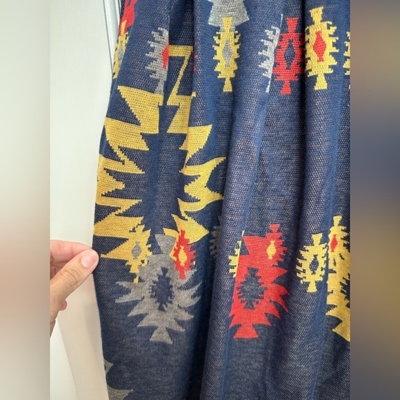 LuLaRoe Aztec Tribal Fit & Flare Amelia Dress Southwestern Jacquard Plus Size 2X - Picture 7 of 11